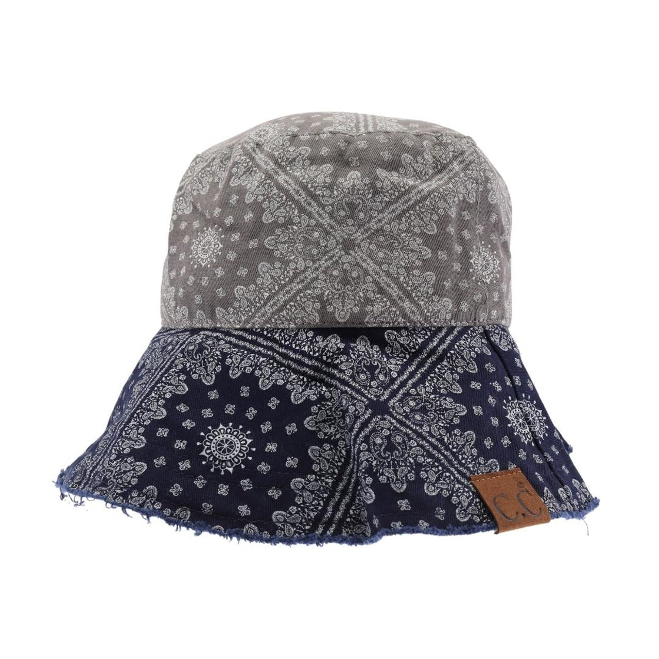 Multi Color Paisley Bandana C.C Bucket Hat - The Graphic Tee