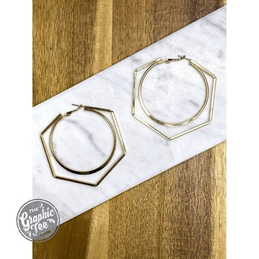 Mya Geometric Hoop - The Graphic Tee