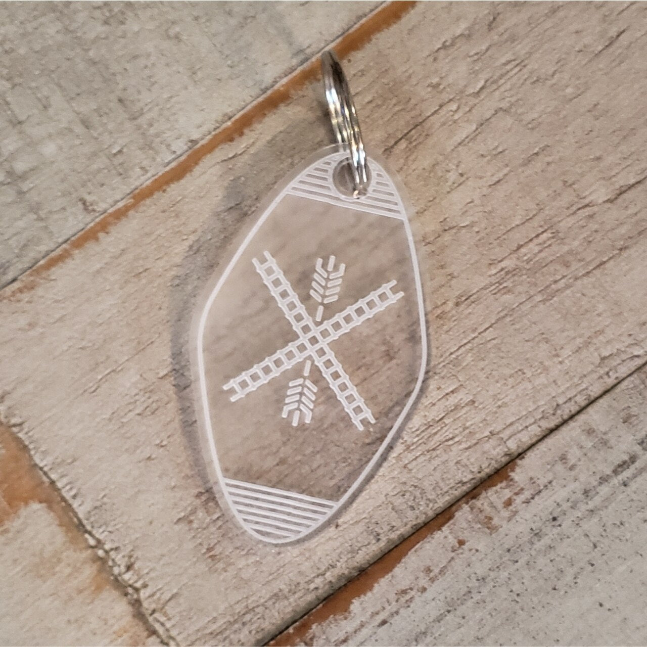 Newton Flag Keychain - Acrylic - The Graphic Tee