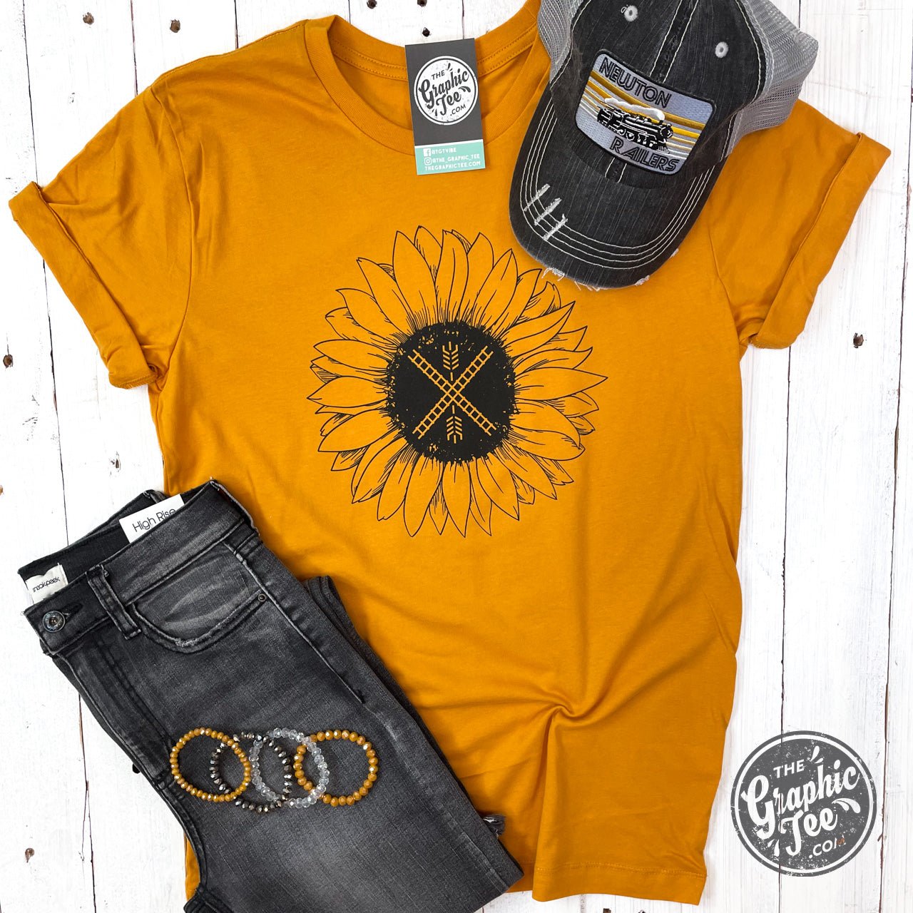 Newton Flag Sunflower Unisex Tee - The Graphic Tee
