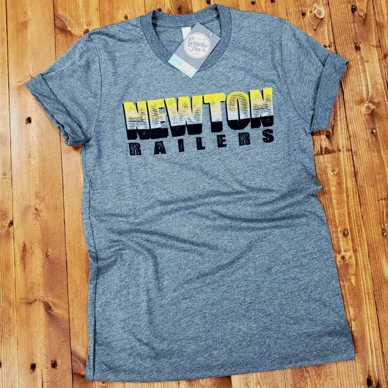 Newton Railers - Deep Heather Youth Tee - The Graphic Tee