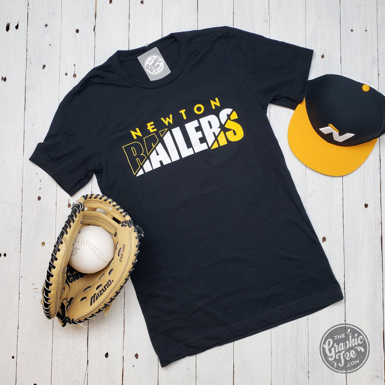 Newton Railers Diagonal Striped Unisex Tee - The Graphic Tee