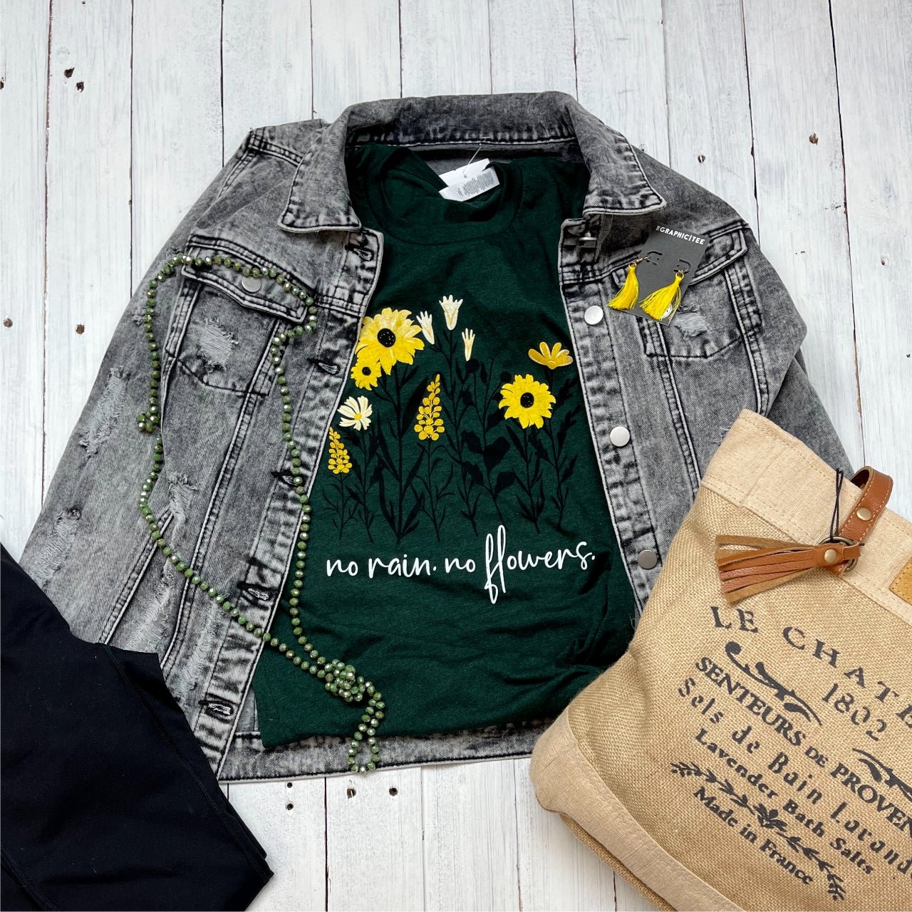 No Rain No Flowers Tee - The Graphic Tee