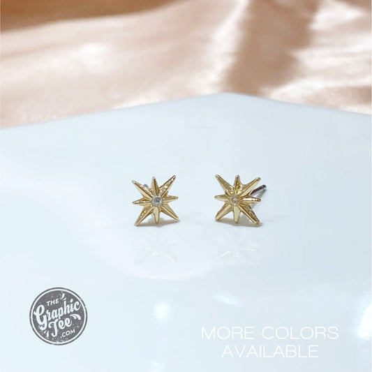 Northern Star Crystal Studs - The Graphic Tee