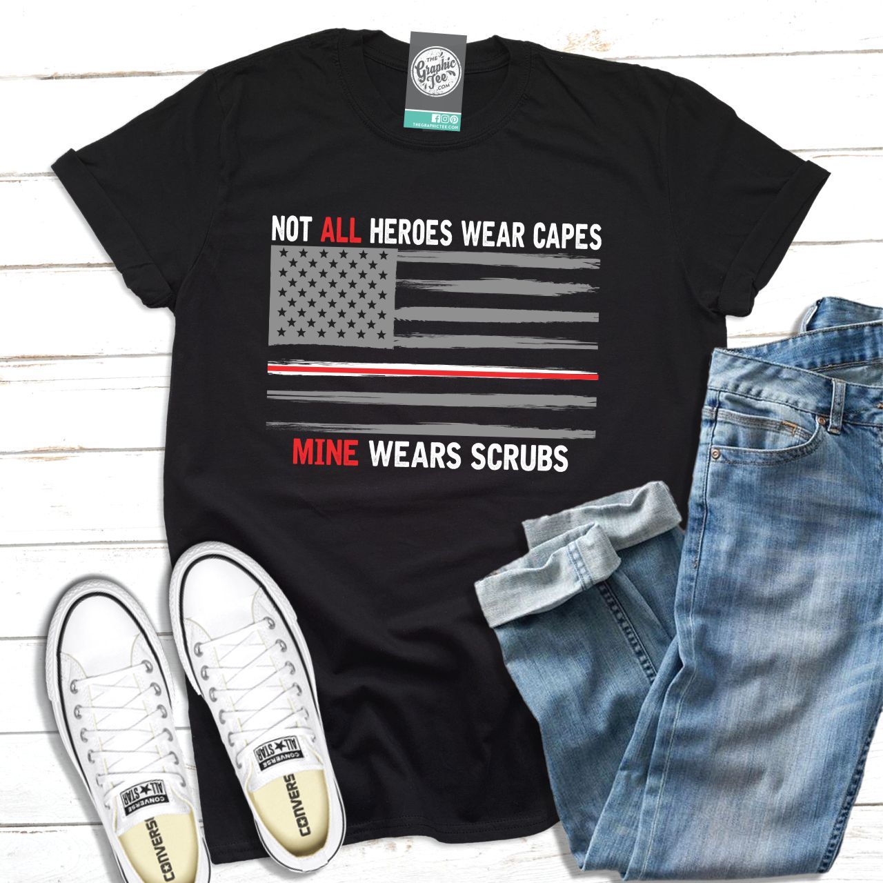 Not All Heroes Wear Capes - Unisex Tee - The Graphic Tee