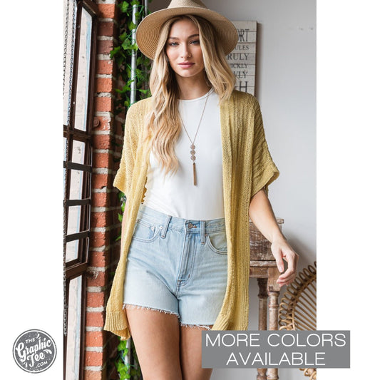 Oh Honey Lightweight Knit Cardigan - The Graphic Tee