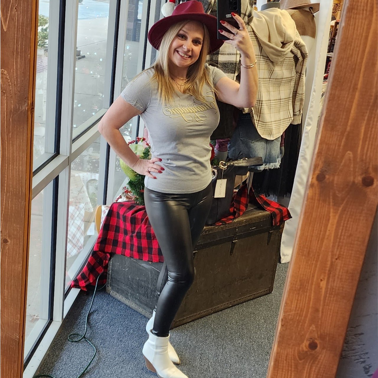 Pairs Well with Champagne - Ladies Glitter V-Neck Tee - The Graphic Tee