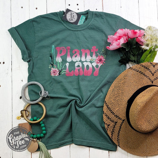 Plant Lady Short Sleeve Comfort Colors Crewneck Tee - The Graphic Tee