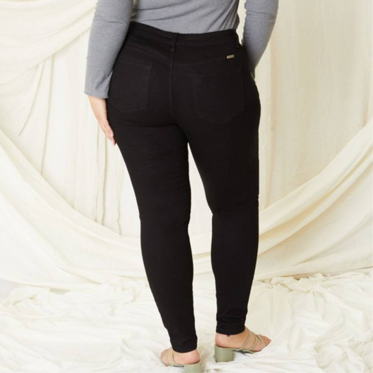 Plus Kancan Black High Rise Skinny Jeans - The Graphic Tee