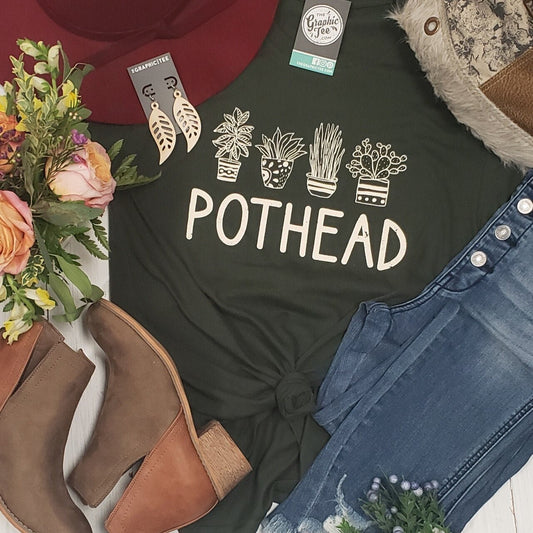 Pothead Crewneck Unisex Tee - The Graphic Tee