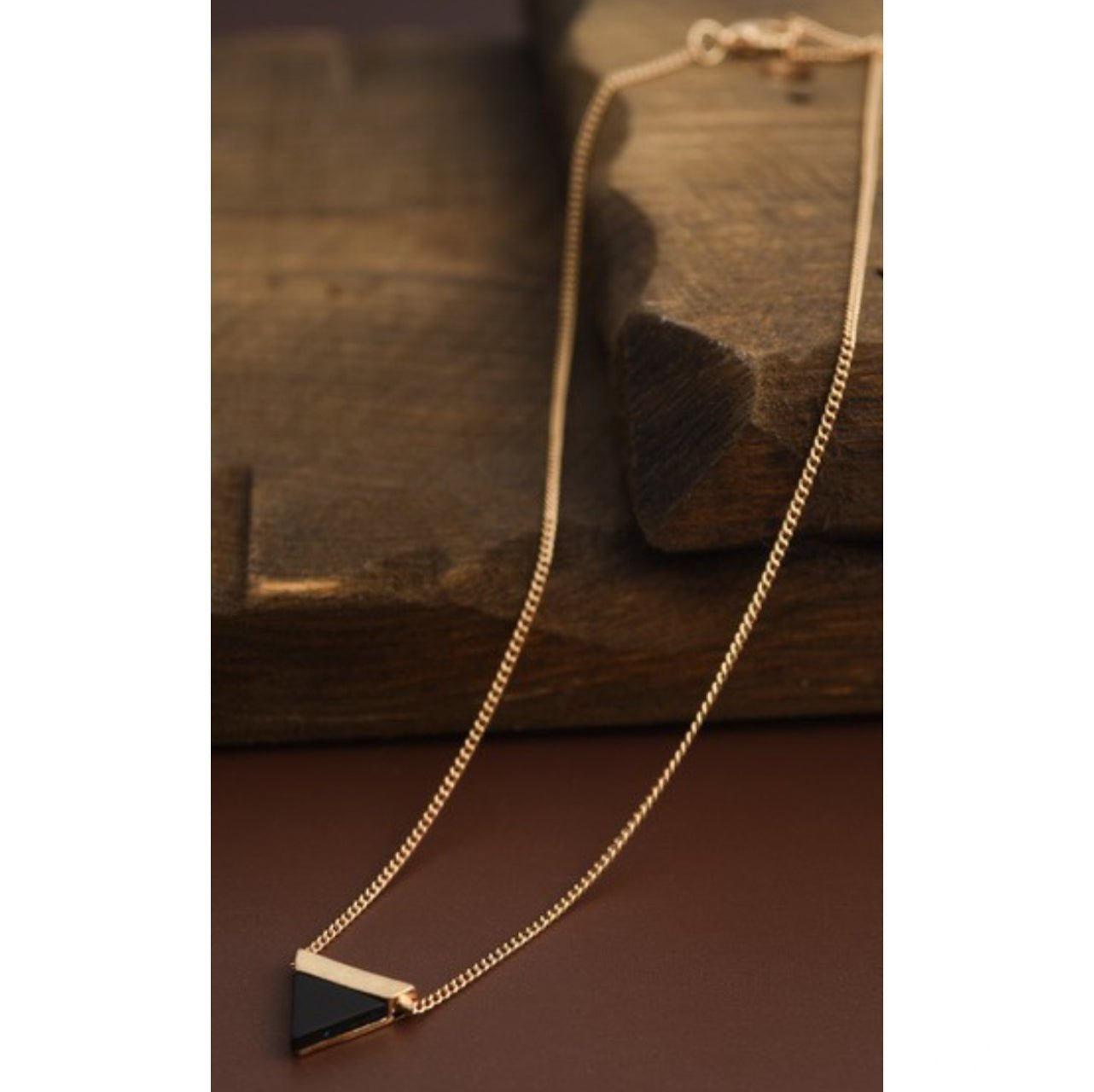 Primrose Petite Triangle Necklace - The Graphic Tee