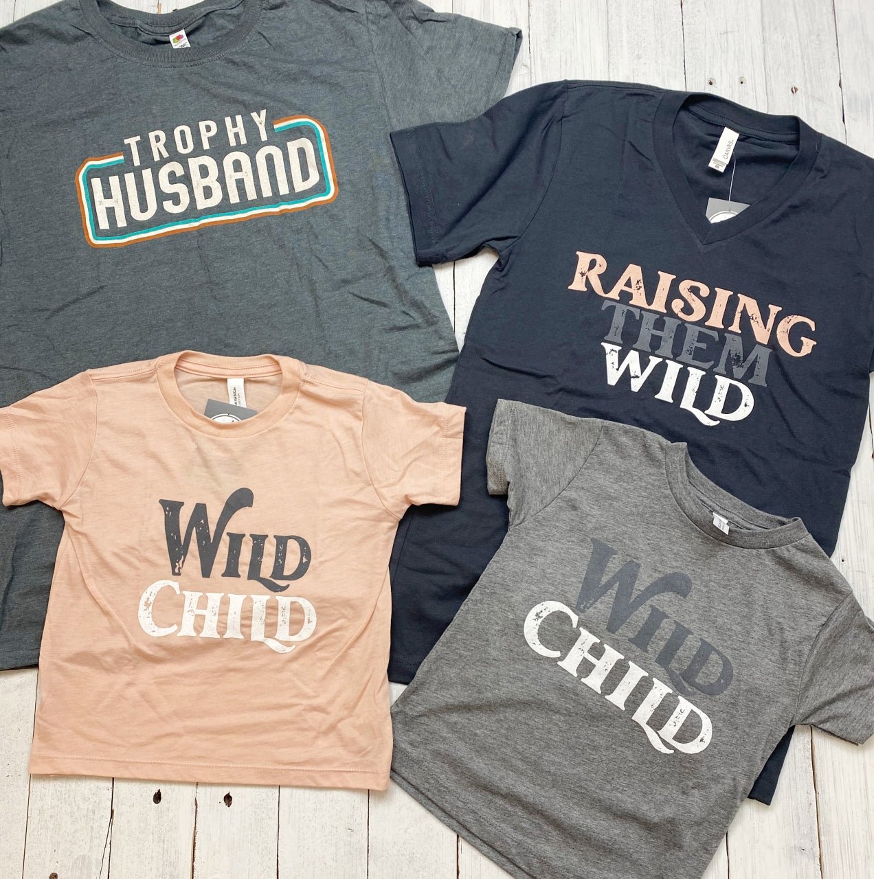Raising Them Wild V-Neck Tee - The Graphic Tee