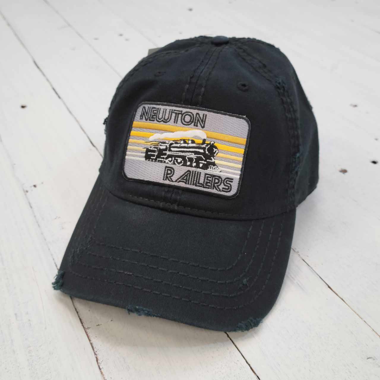 Retro Newton Railers - Distressed Dad Cap - The Graphic Tee
