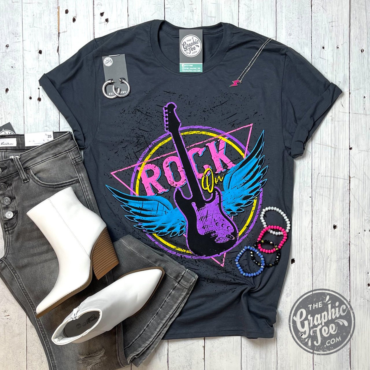 Rock On Grunge Tee - The Graphic Tee