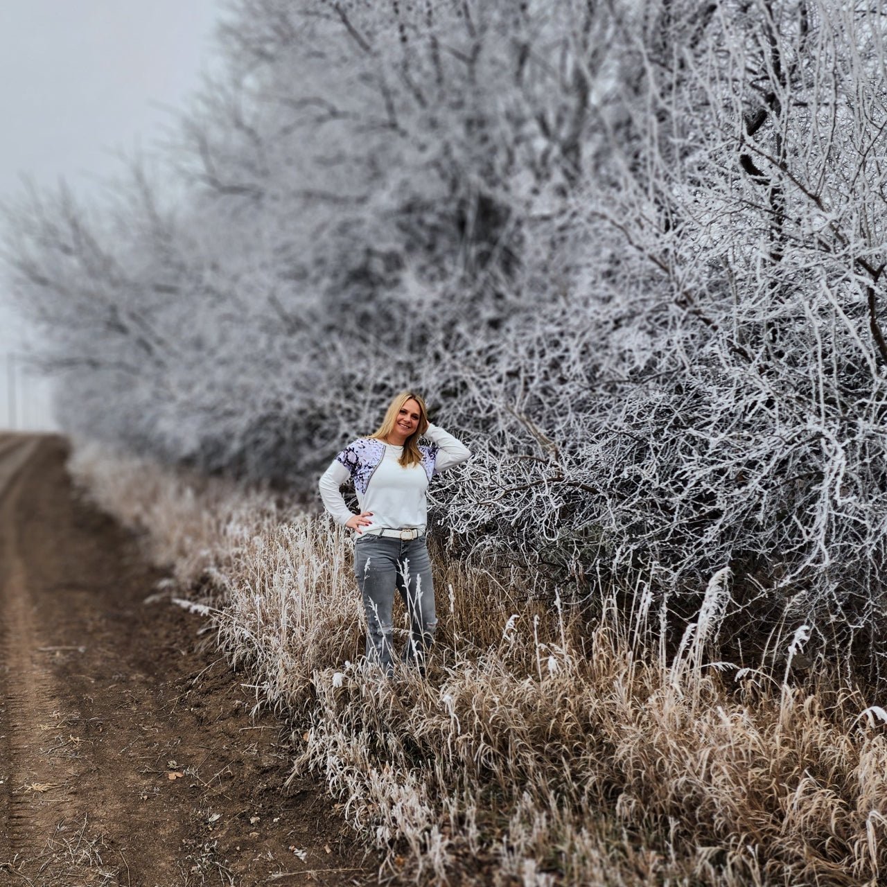 Shay Leopard and Snakeskin Detail Long Sleeve Top - The Graphic Tee