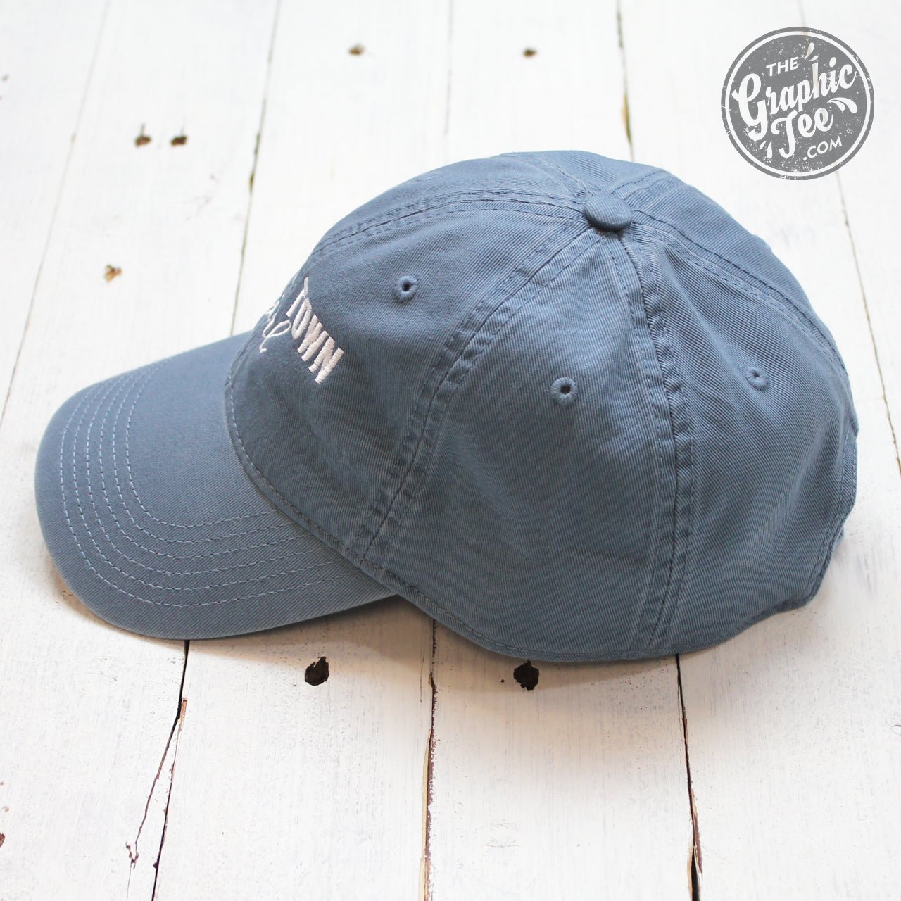 Small Town Girl - Lake Blue Relaxed Twill Dad Hat - The Graphic Tee