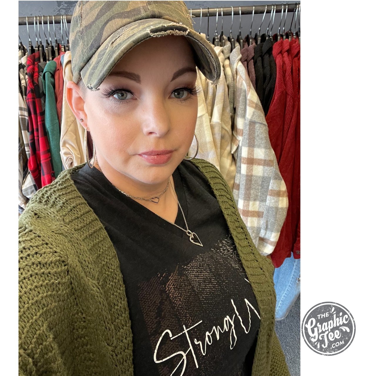 Strong Women V Neck Tee - The Graphic Tee