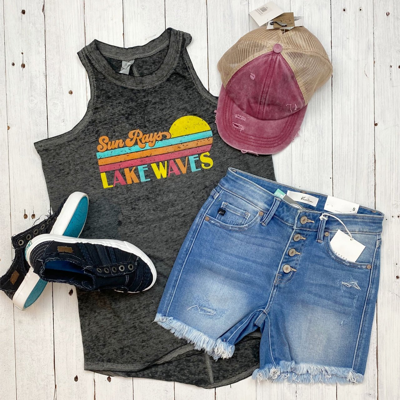 Sun Rays, Lake Waves - Ladies Tank - The Graphic Tee