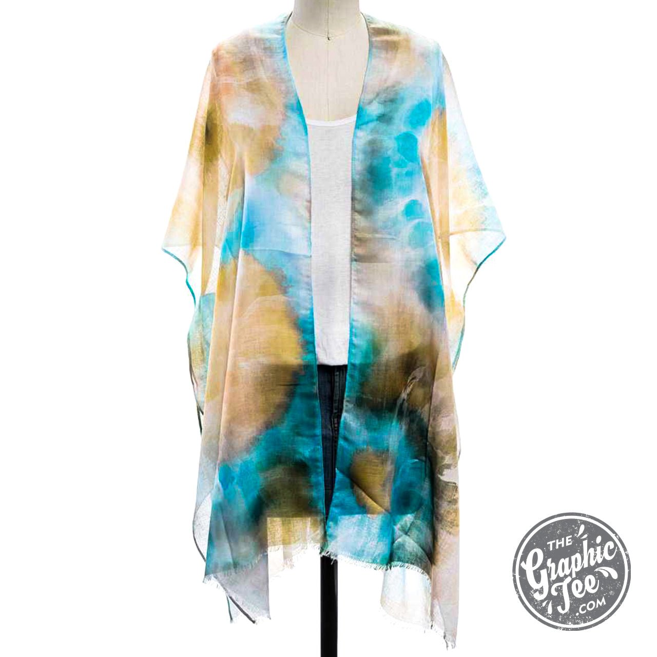 Sunny Light Weight Tie Dye Kimono - The Graphic Tee