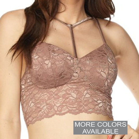 T-Bar Lace Bralette - The Graphic Tee