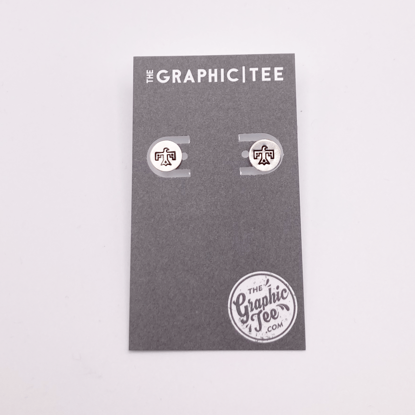 Thunderbird Sterling Silver 9.5mm Studs - The Graphic Tee