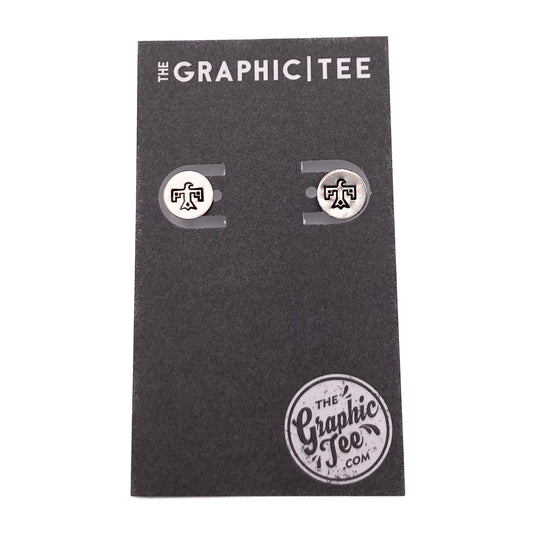 Thunderbird Sterling Silver 9.5mm Studs - The Graphic Tee