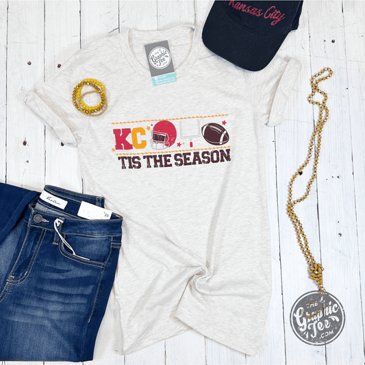 Tis The Season KC Natural Unisex Short Sleeve Tee - The Graphic Tee