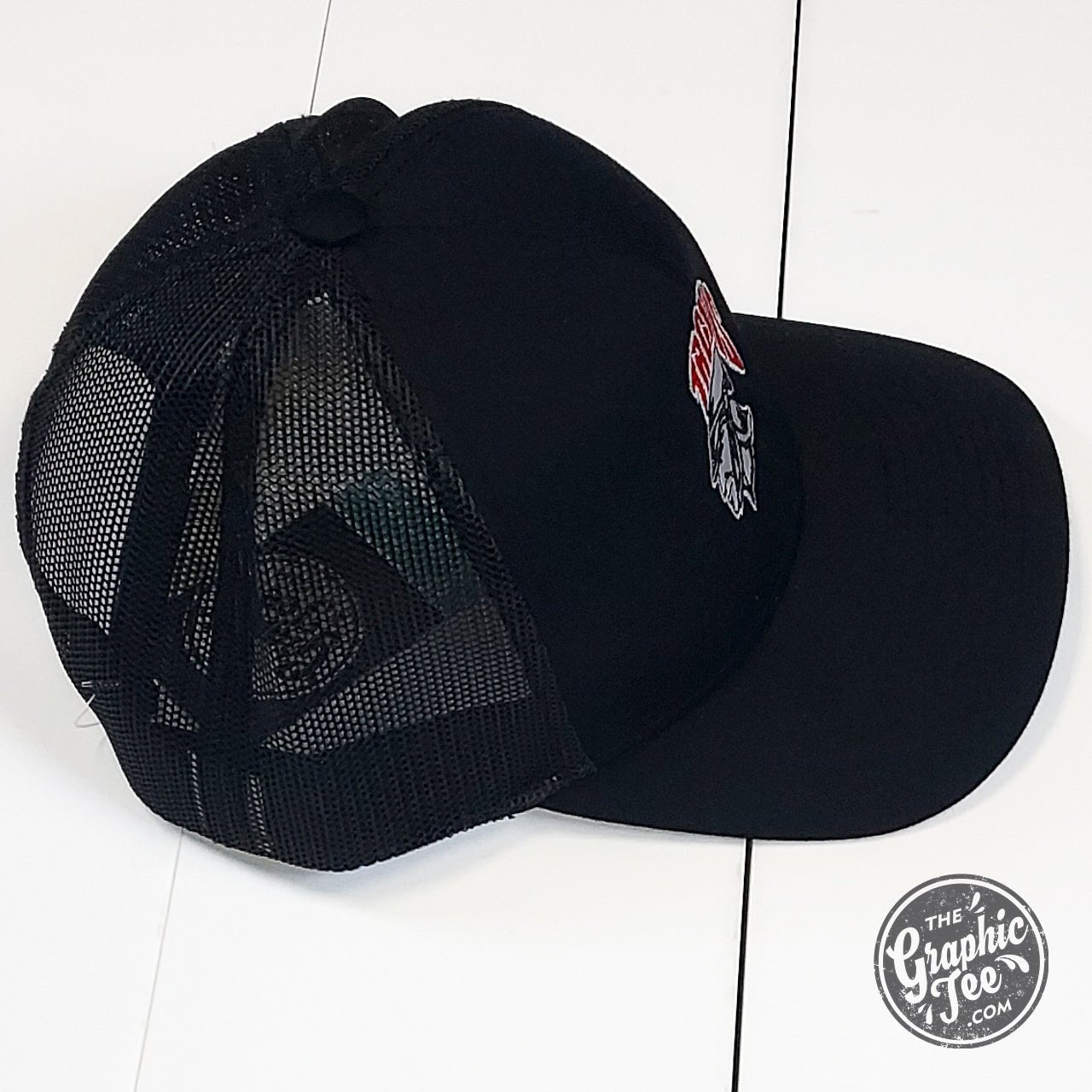 Trojans Black Embroidered Snapback Cap - The Graphic Tee