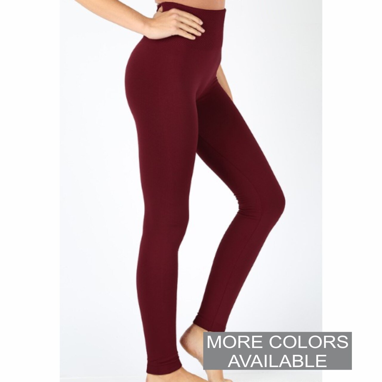 Tummy Control High Waist Fleece Leggings - The Graphic Tee