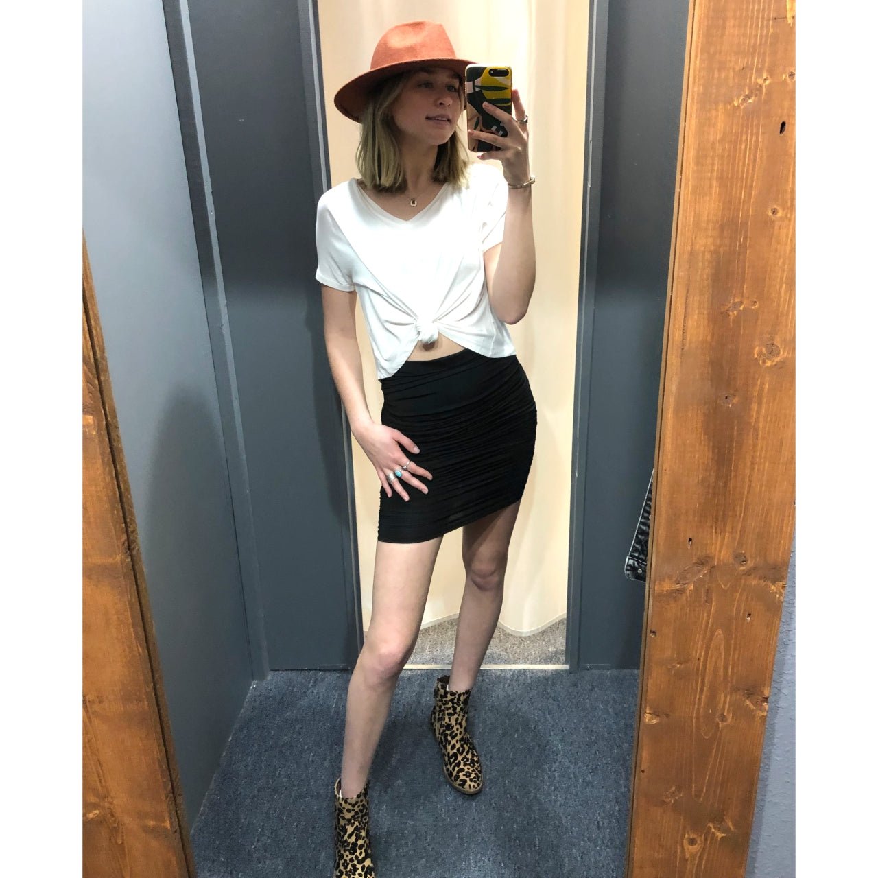 Vivian Ruched Skirt - The Graphic Tee