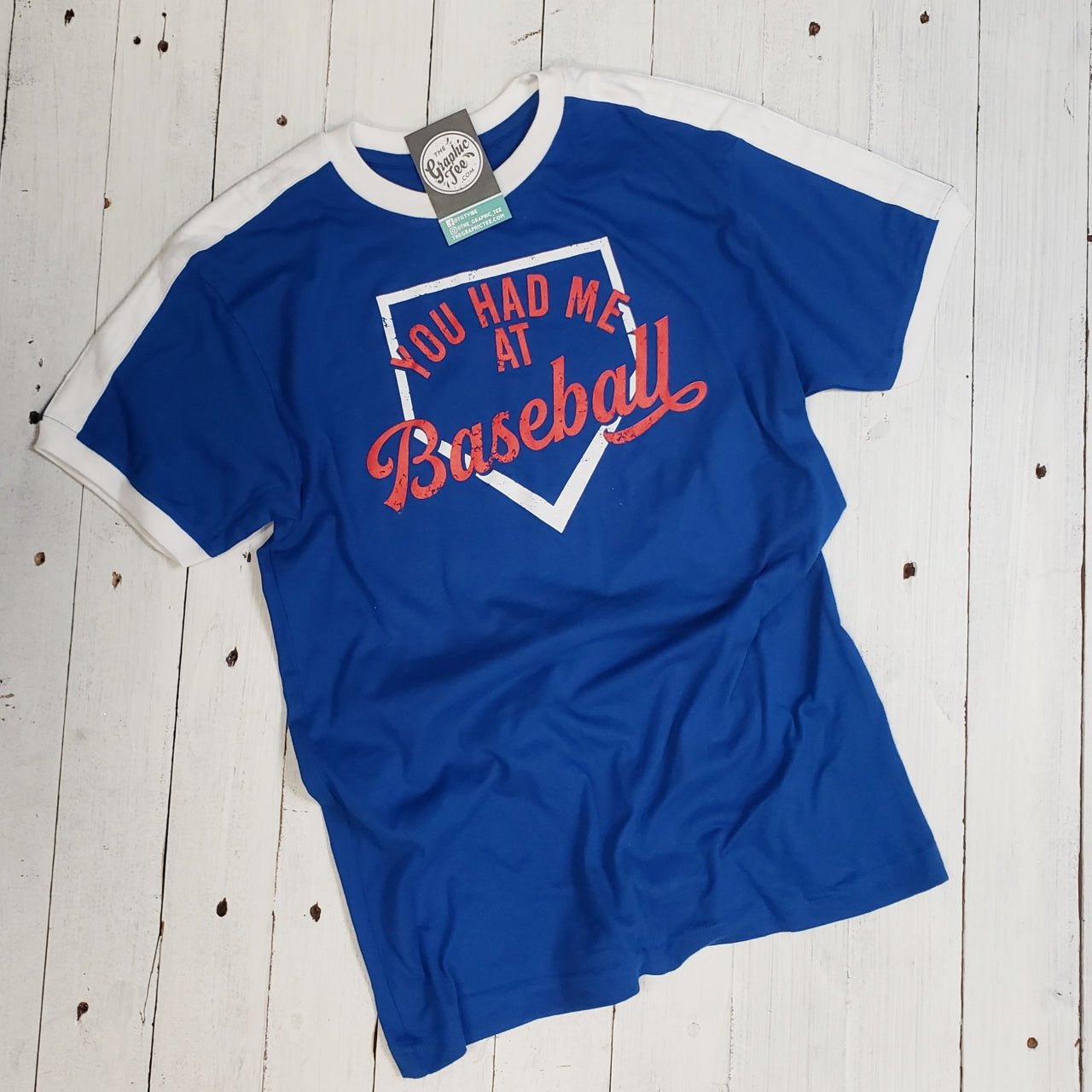 You Had Me At Baseball Vintage Tee - The Graphic Tee