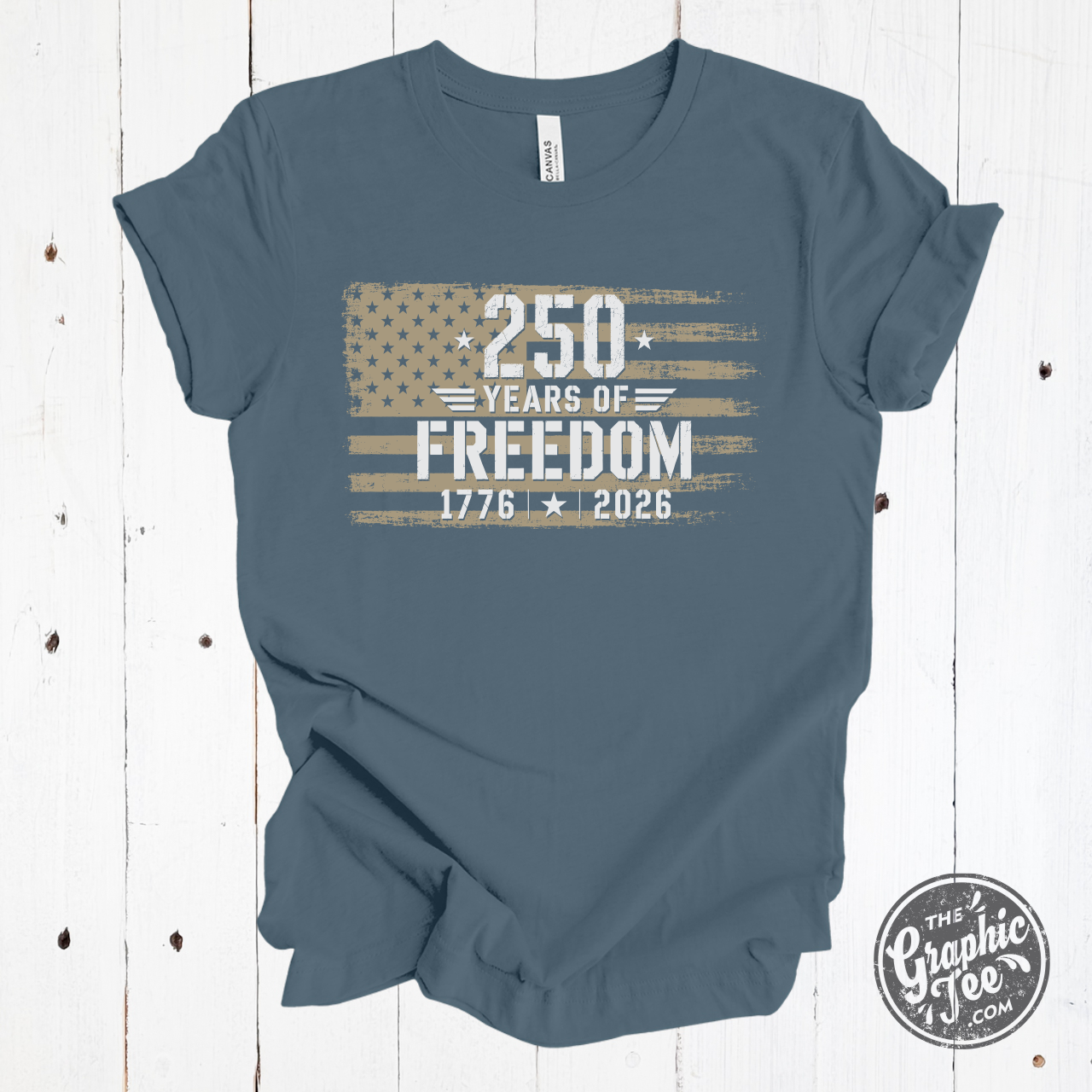 *Custom* 250 Years of Freedom Eagle Tee-Copy