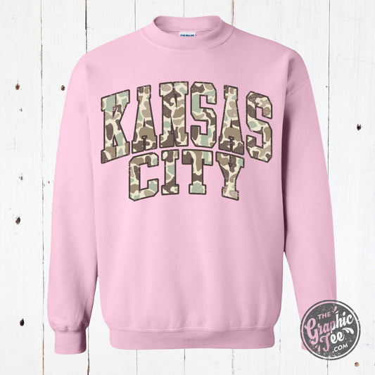 Kansas City Duck Camo Crewneck Sweatshirt