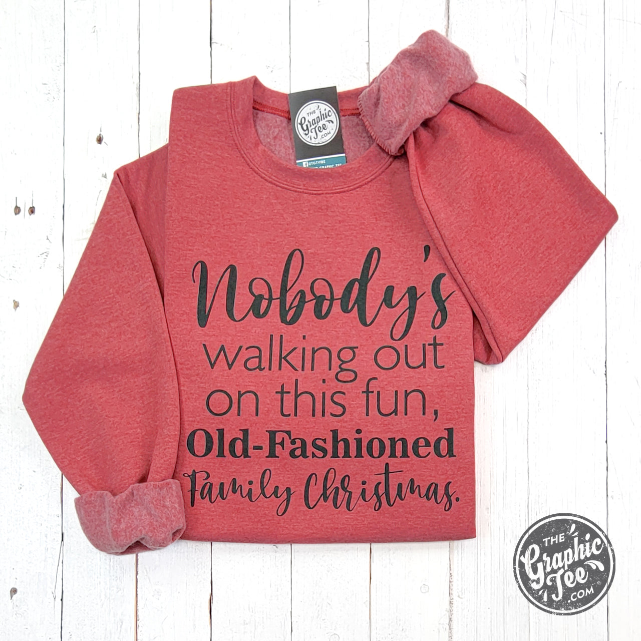 Nobody's Walking Out Crewneck Christmas Sweatshirt