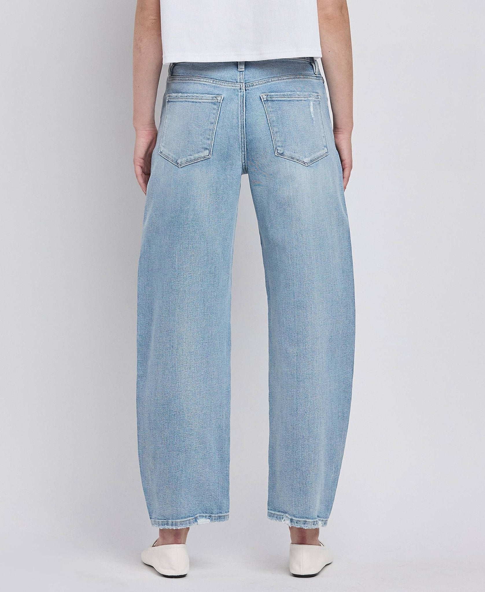 Aleyna Vervet High Rise Barrel Leg Jeans - The Graphic Tee