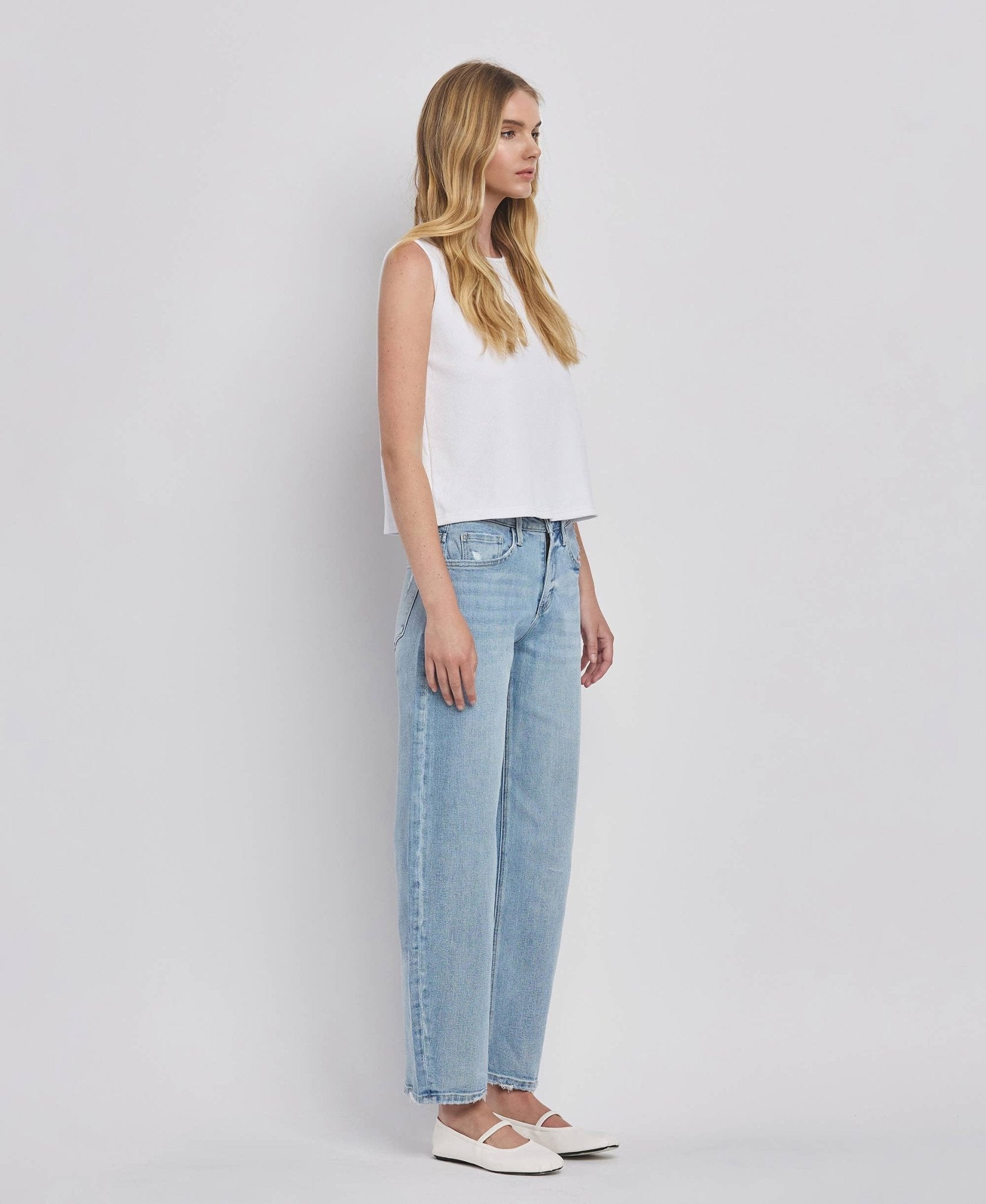 Aleyna Vervet High Rise Barrel Leg Jeans - The Graphic Tee