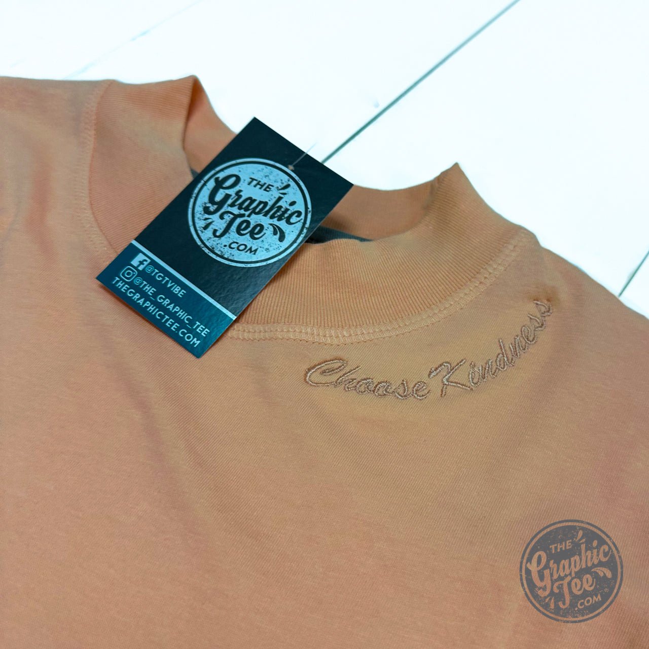 Choose Kindness Waist Length Crop Tee - The Graphic Tee
