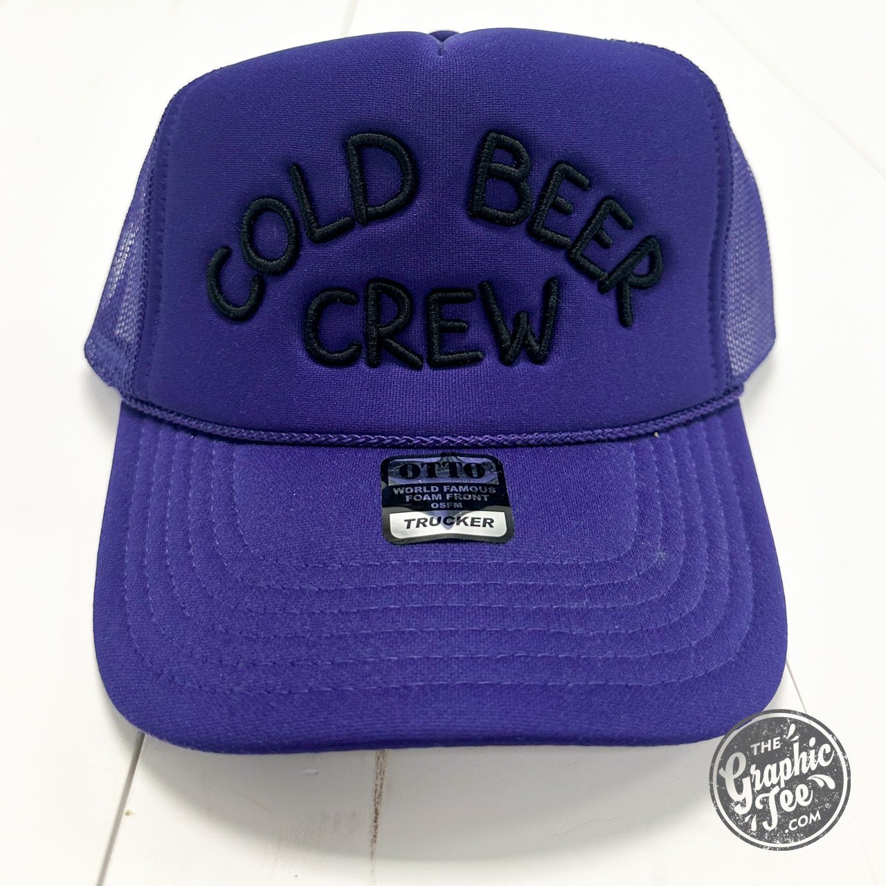 Cold Beer Crew Foam Trucker Hat - The Graphic Tee