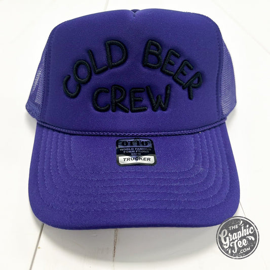 Cold Beer Crew Foam Trucker Hat - The Graphic Tee