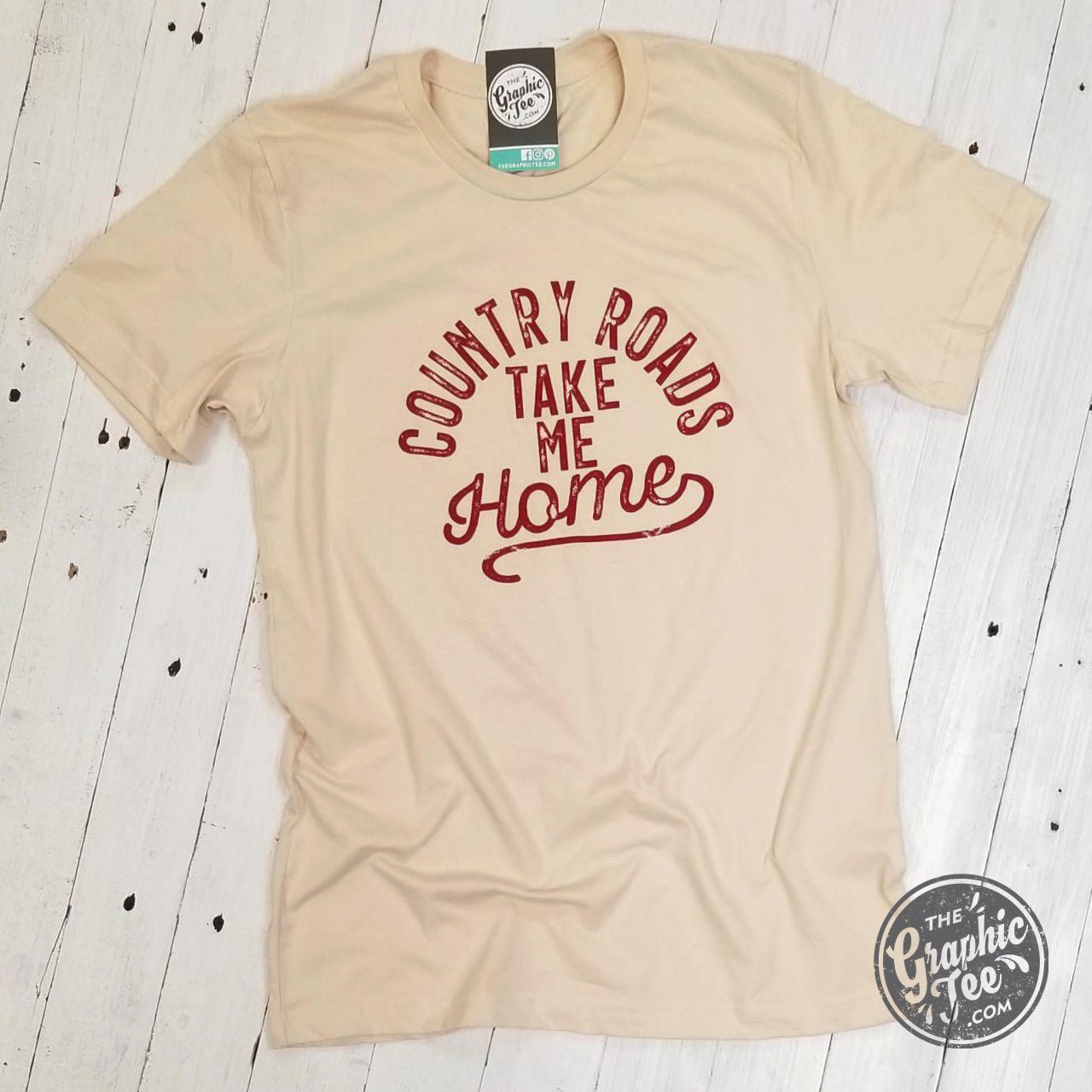 Country Roads Take Me Home - Unisex Tee - The Graphic Tee