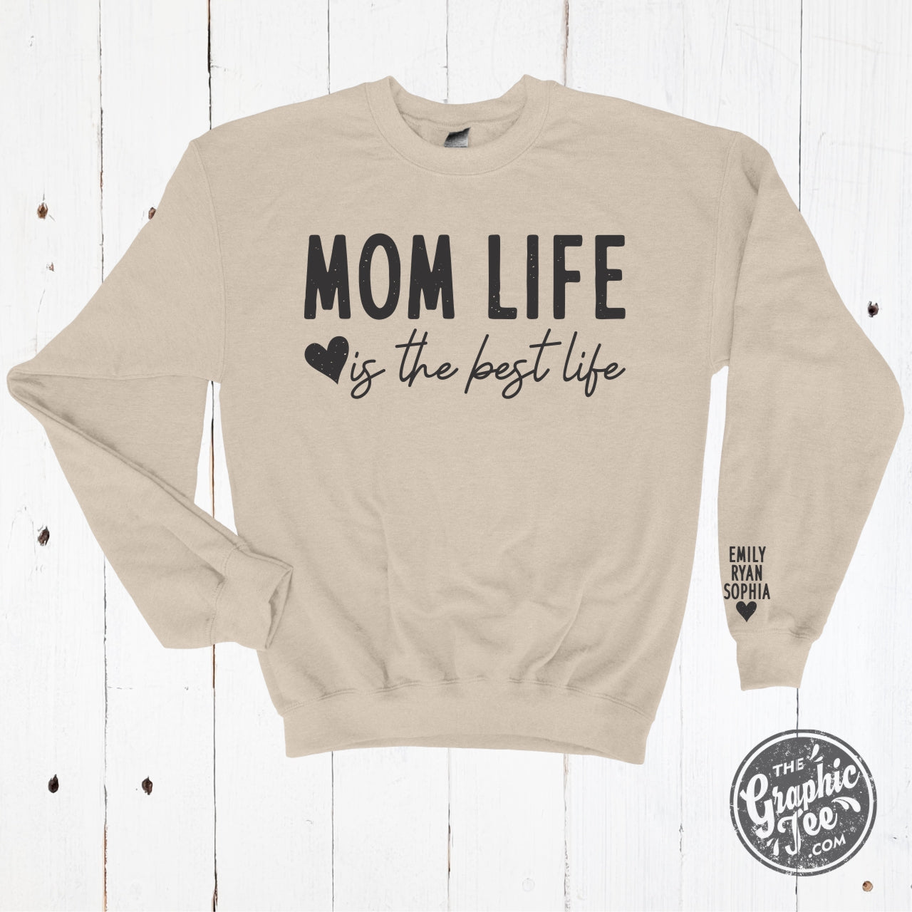 *Custom* Mom/Nana/Auntie etc. Life Crewneck Sweatshirt - The Graphic Tee
