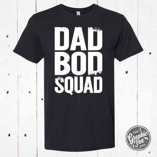 Dad Bod Squad Black Ink Short Sleeve Tee - The Graphic Tee