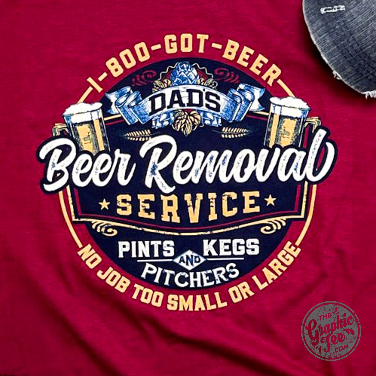 Dad's Beer Removal Service Short Sleeve Tee - The Graphic Tee