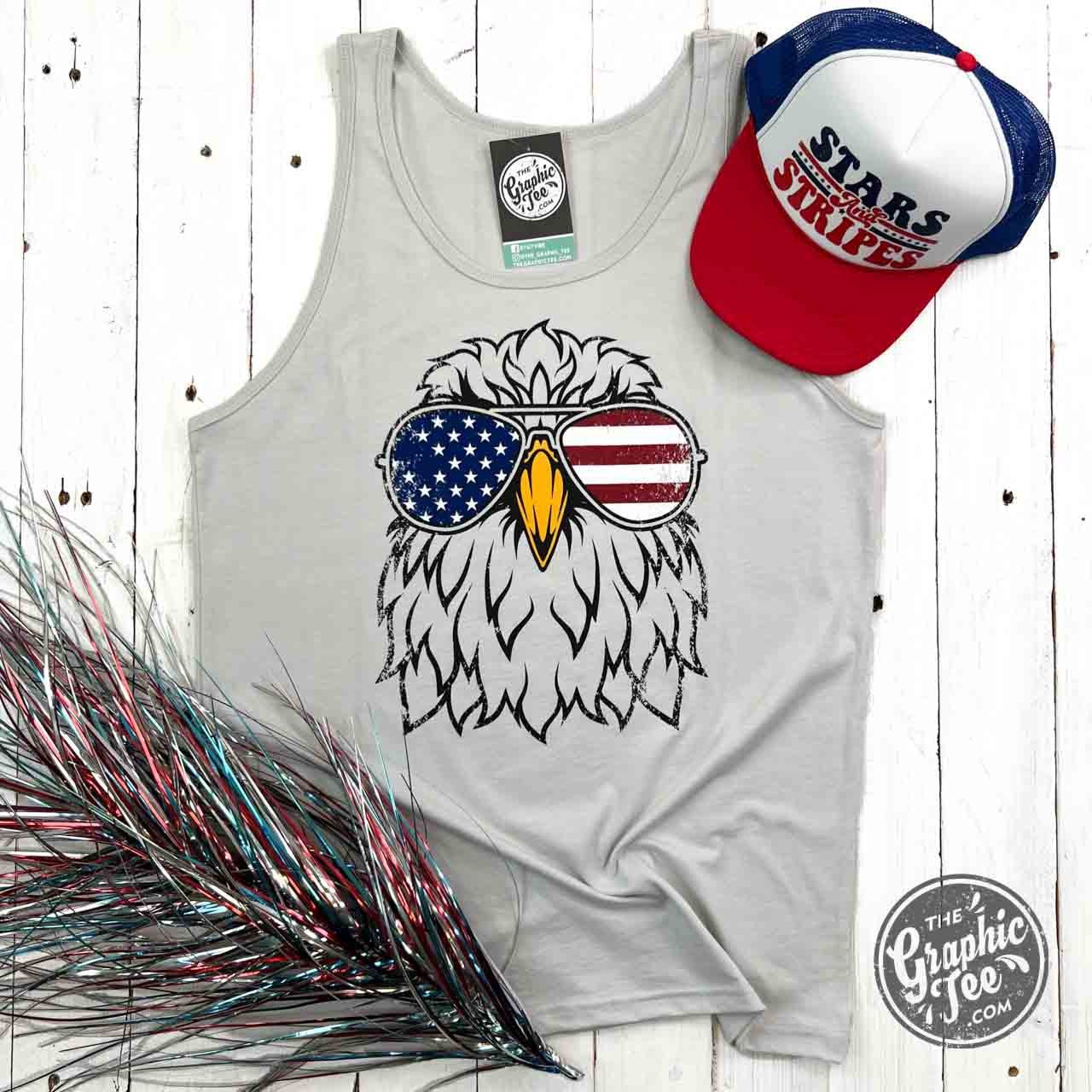 Eagle Aviator Silver Unisex Tank - The Graphic Tee