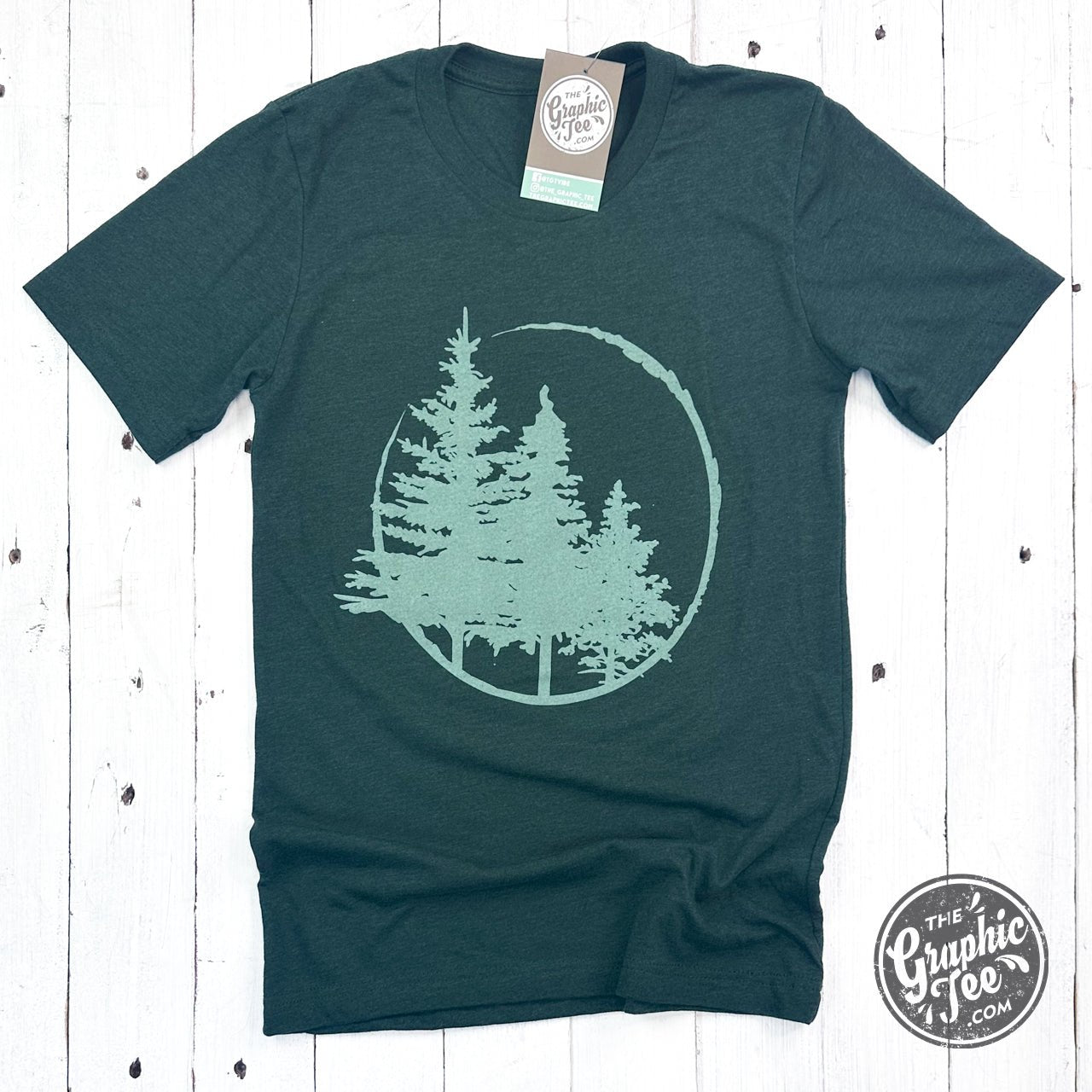 Evergreens Heather Emerald Short Sleeve Tee - The Graphic Tee