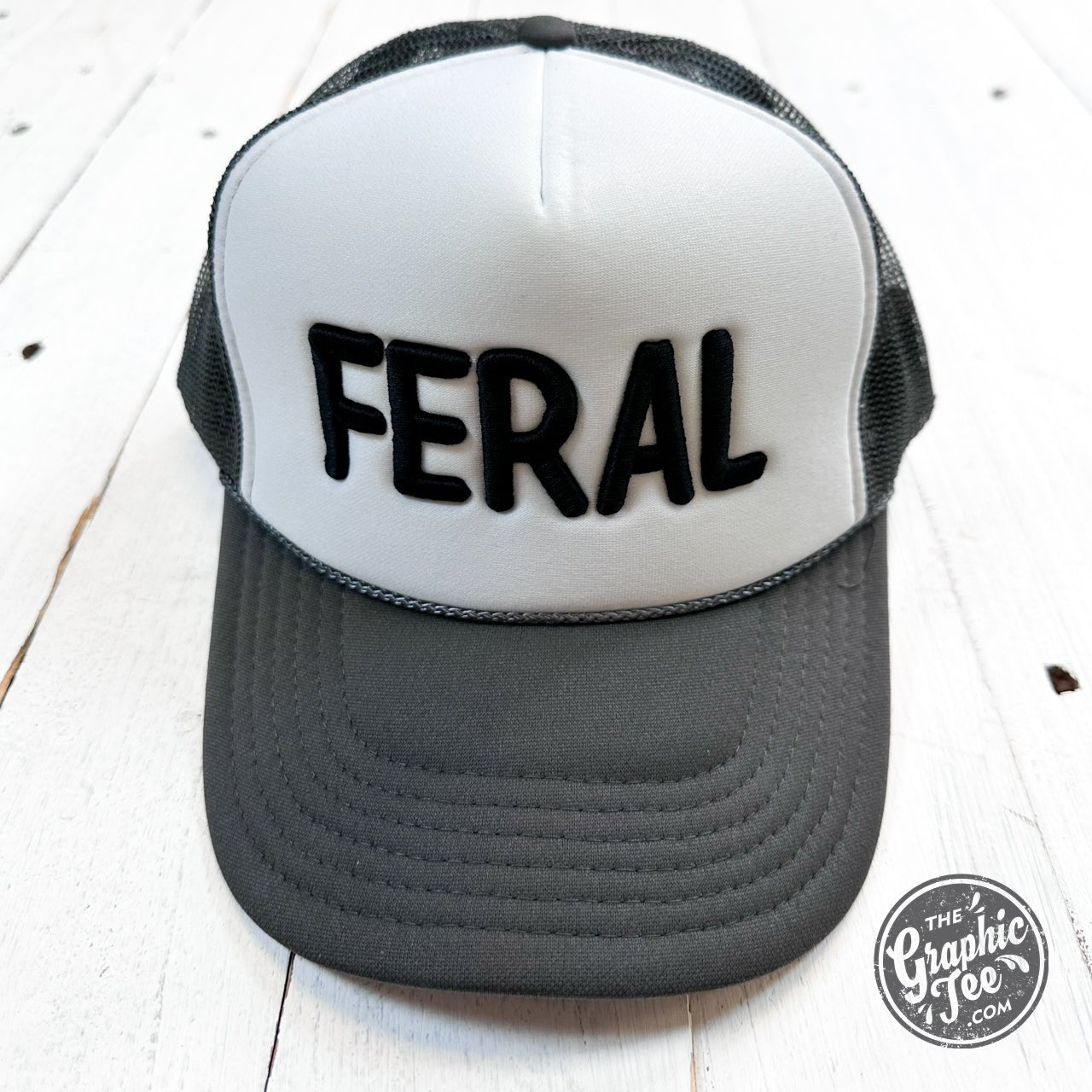 Feral Embroidered Trucker Cap - The Graphic Tee