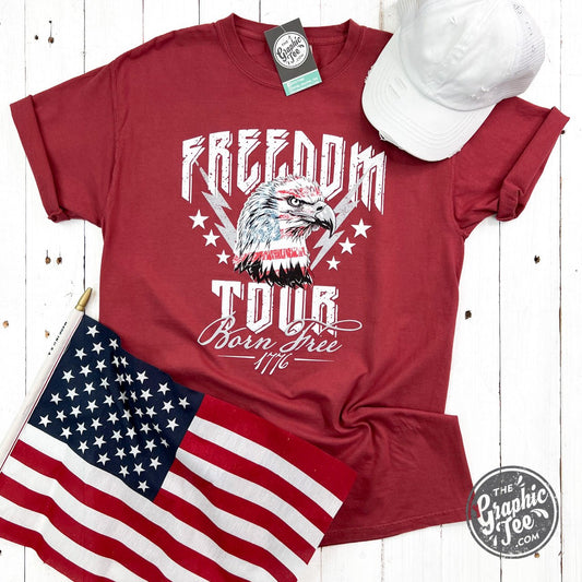 Freedom Tour Eagle Short Sleeve Unisex Tee - The Graphic Tee