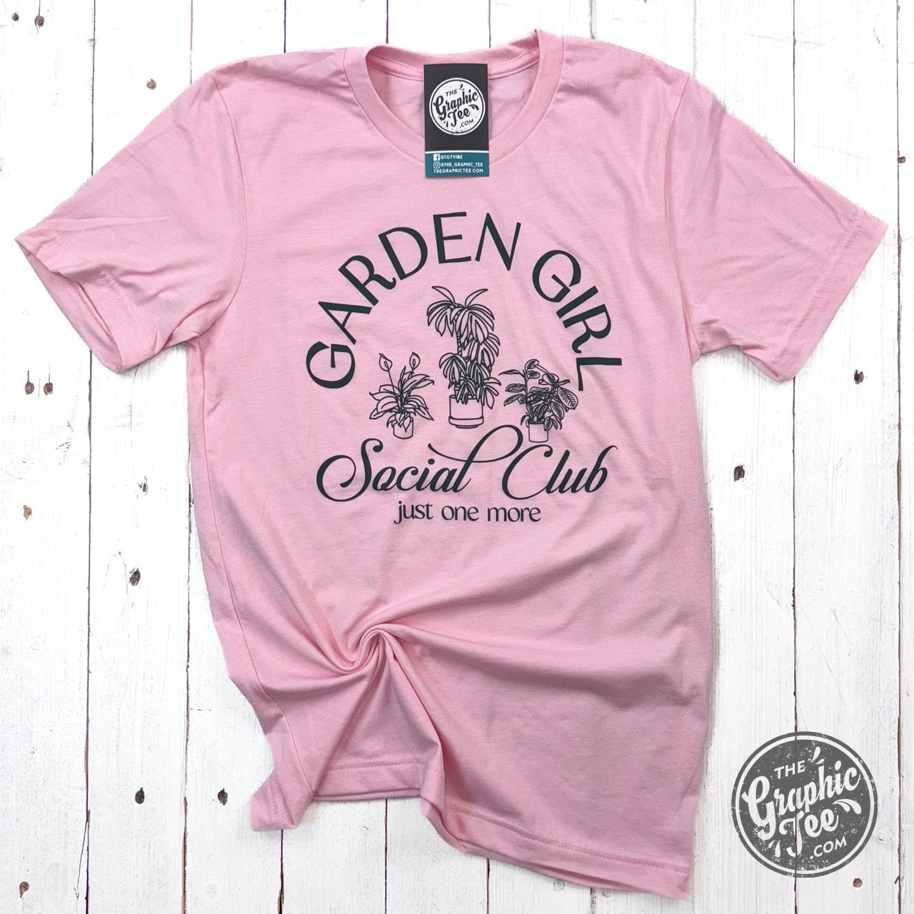 Garden Girl Social Club Short Sleeve Crew Neck Tee - The Graphic Tee