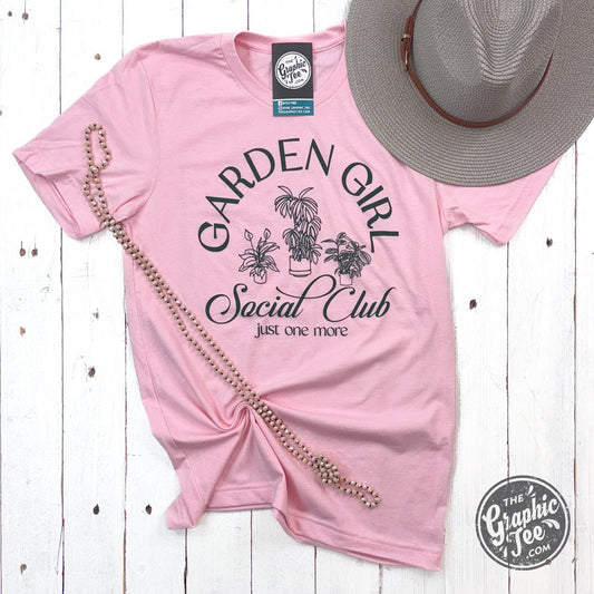 Garden Girl Social Club Short Sleeve Crew Neck Tee - The Graphic Tee