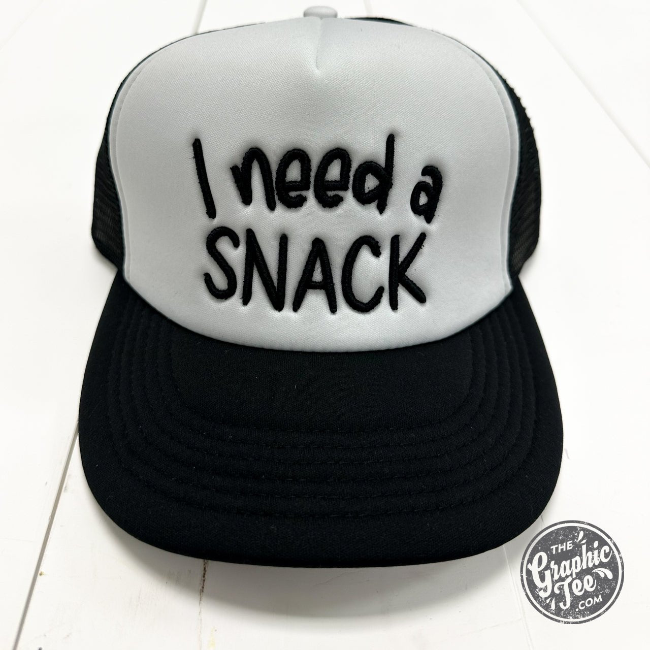 I Need A Snack Foam Trucker Cap - The Graphic Tee